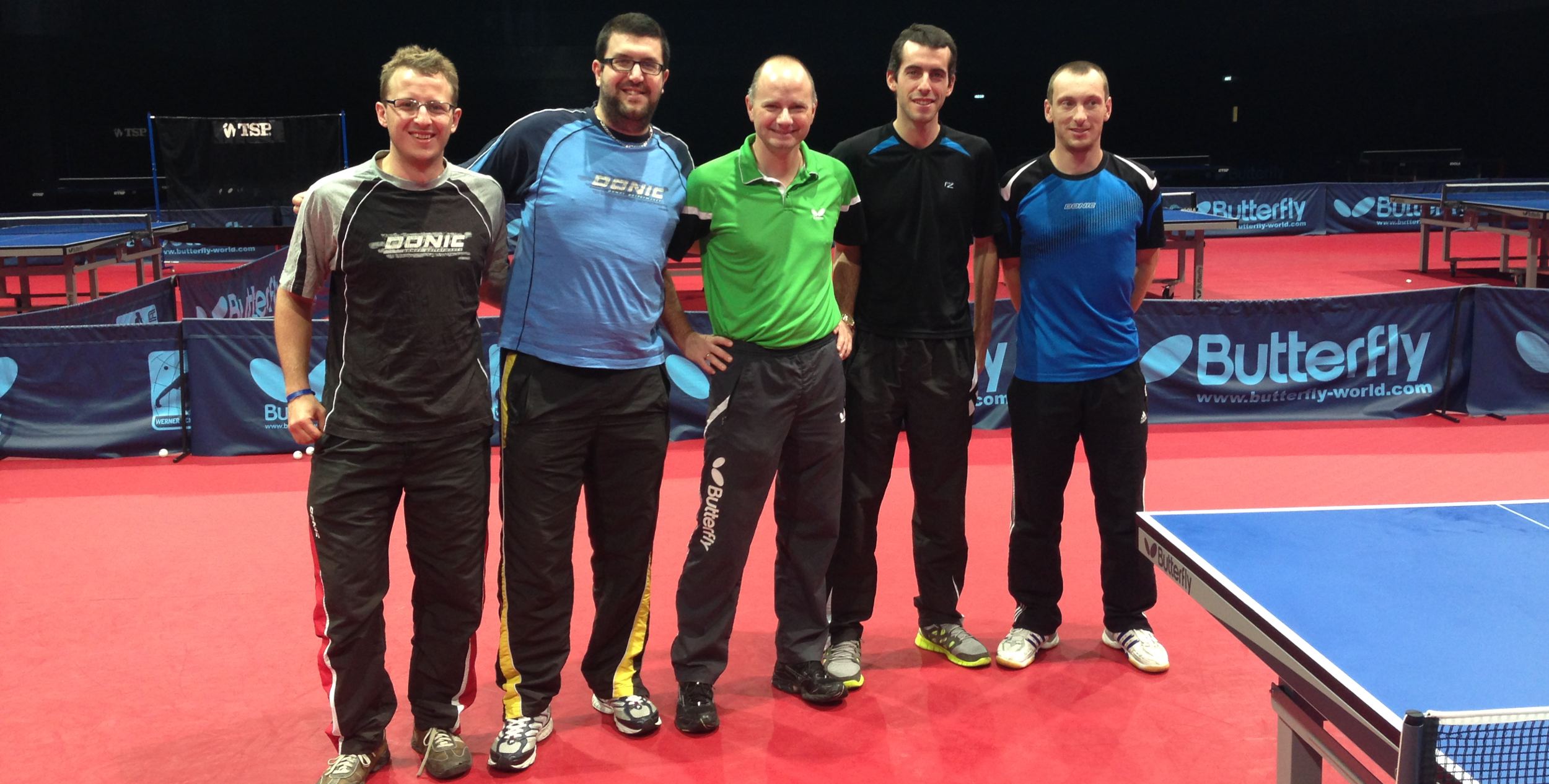 Die Schweizer Trainer mit WSA-Headcoach Richard Prause (Mitte)