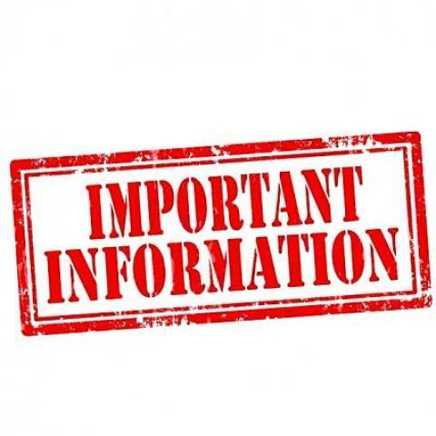 Important information